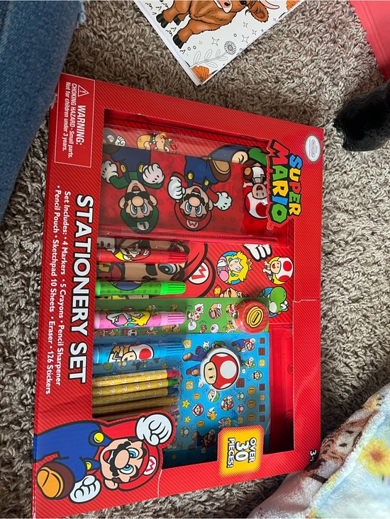 Nintendo Other - Nintendo Super Mario Stationery Set in Red, Blue, Green, Pink
